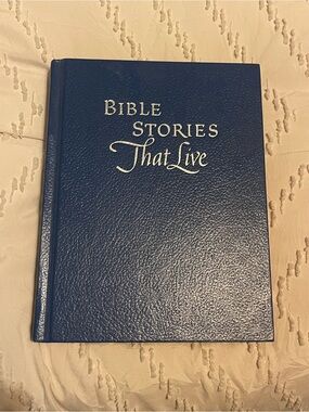 Bible Stories That Live Hardcover Book - Blue